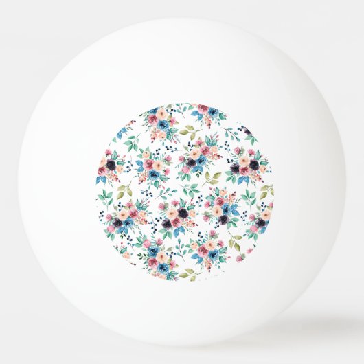 Kleurig patroon van bronbloemen pingpongballen (Voorkant)