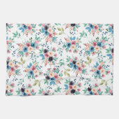 Kleurig patroon van bronbloemen theedoek (Horizontaal)