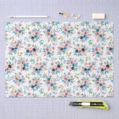 Kleurig patroon van bronbloemen tissuepapier (Craft)