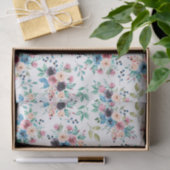 Kleurig patroon van bronbloemen tissuepapier (Geschenk)