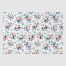 Kleurig patroon van bronbloemen tissuepapier