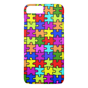 Kleurig patroon van de puzzel van de regenboogpuzz 	iPhone 8 plus / 7 plus hoesje