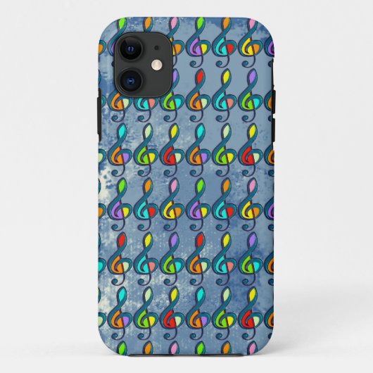 kleurig patroon van muzieknots Case-Mate iPhone case (Achterkant)