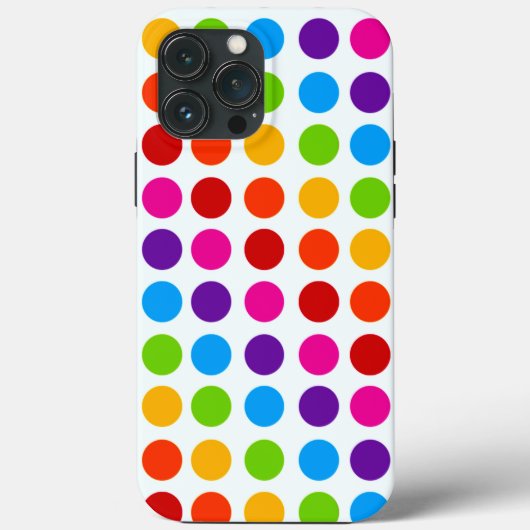 Kleurig patroon van regenboogcirkels Case-Mate iPhone case (Achterkant)