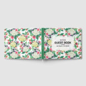Kleurig patroon van zomerbloemen Guest Book Gastenboek (Volledig)