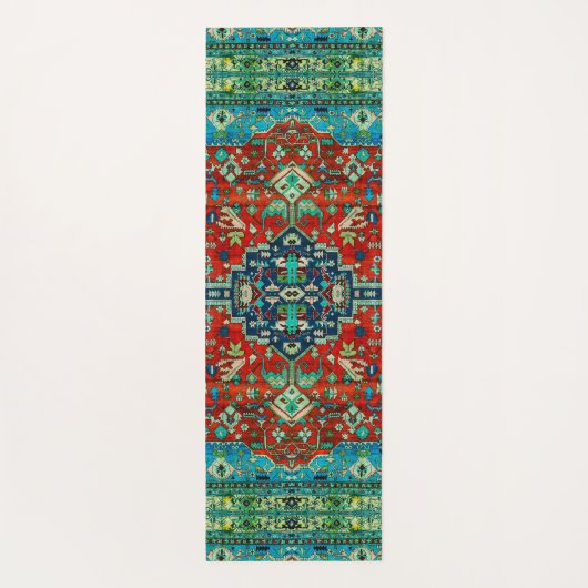 Kleurig Perzisch bewegend tapontwerp 2 Yogamat (Achterkant)