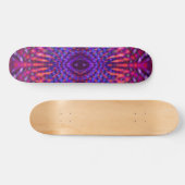 Kleurig psychedelisch patroon skateboard (Horizontaal)