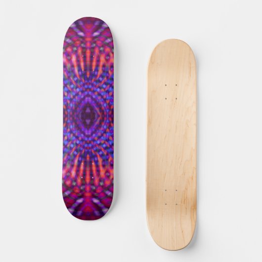 Kleurig psychedelisch patroon skateboard (Voorkant)