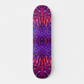 Kleurig psychedelisch patroon skateboard (Voorkant)