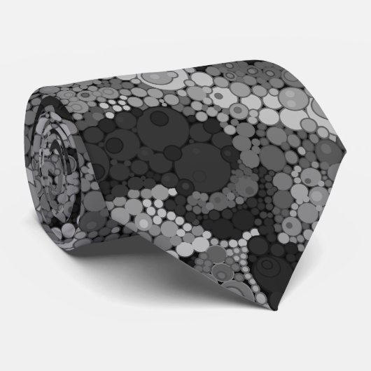 Kleurig puntpatroon van polka stropdas (Opgerold)