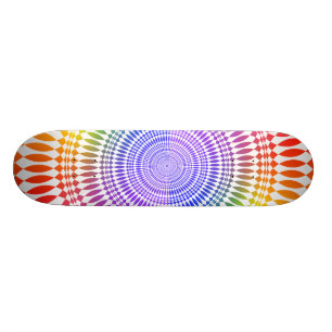 Kleurig radiaal ontwerp: Skateboard