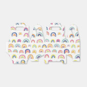 Kleurig regenboogpatroon bedankdoosjes (Uitgevouwen)