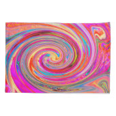 Kleurig regenboogvormig retroflectief abstract ont kussensloop (Achterkant)