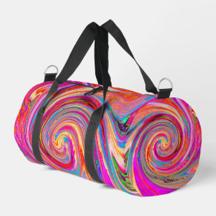 Kleurig regenboogvormig retroflectief abstract ont plunjezak