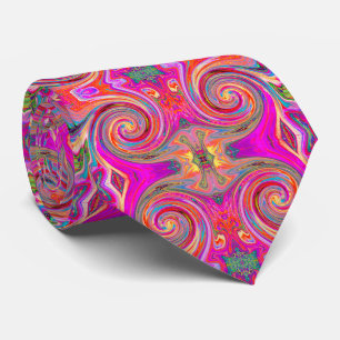 Kleurig regenboogvormig retroflectief abstract ont stropdas