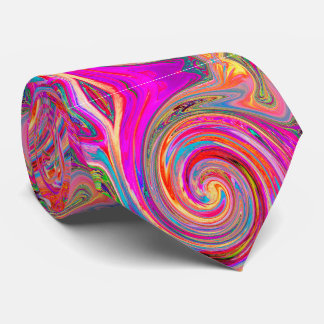 Kleurig regenboogvormig retroflectief abstract ont stropdas