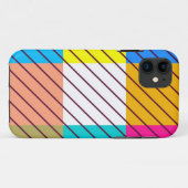 Kleurig retro gestript patroon Case-Mate iPhone case (Achterkant (horizontaal))
