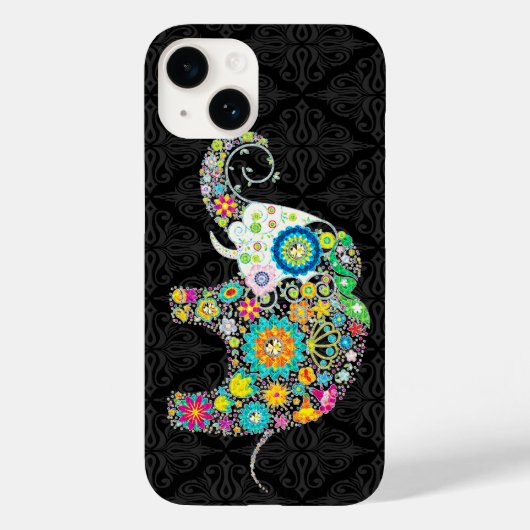 Kleurig retrorventilatorontwerp Case-Mate iPhone case (Achterkant)