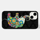 Kleurig retrorventilatorontwerp Case-Mate iPhone case (Achterkant (horizontaal))