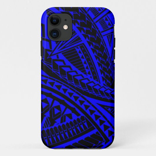 Kleurig Samoaans tattoo patroon Case-Mate iPhone Case (Achterkant)