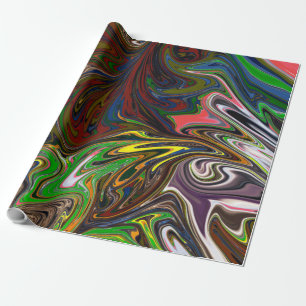 Kleurig schilderen Abstracte mesterdeliekkunst Cadeaupapier
