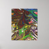 Kleurig schilderen | Abstracte mesterdeliekkunst Canvas Afdruk (Voorkant)