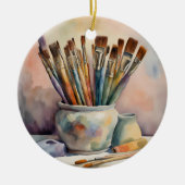 Kleurig schilderen keramisch ornament (Voorkant)