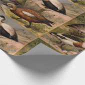 Kleurig  schilderij van eenden cadeaupapier (Hoek)