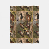 Kleurig schilderij van eenden fleece deken (Voorkant)