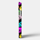 Kleurig Skulls-patroon in zwart Case-Mate iPhone Case (Achterkant / Links)