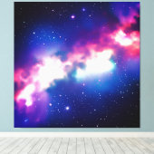 Kleurig slangnebula Galaxy Stretched Canvas (Insitu (Houten vloer))