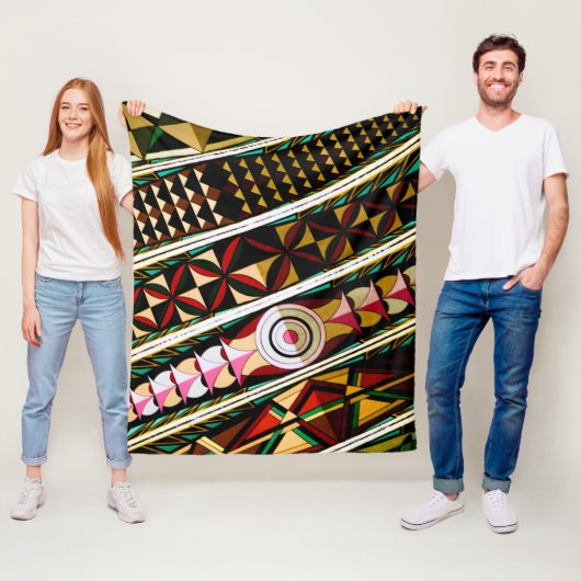 Kleurig Spaans plafond Fleece Deken (In situ)