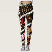 Kleurig Spaans plafond Leggings (Voorkant)