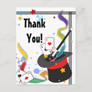 Kleurig Splash-ventiel met een Magic Note Card Bedankkaart