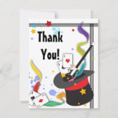 Kleurig Splash-ventiel met een Magic Note Card Bedankkaart (Voorkant)