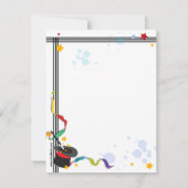 Kleurig Splash-ventiel met een Magic Note Card Bedankkaart (Achterkant)