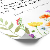 Kleurig staafje voor bloemkool, Wilde bloem Poster (Hoek)