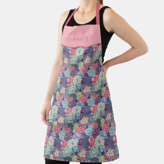 Kleurig Succulent Patroon Schort (Insitu)