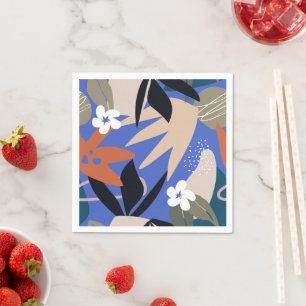 Kleurig tropisch abstract patroon servet