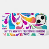 Kleurig valpatroon | motivering Case-Mate iPhone case (Achterkant (horizontaal))