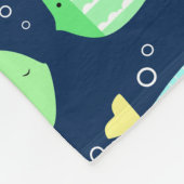 Kleurig vispatroon fleece deken (Hoek)