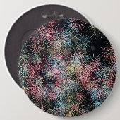 Kleurig vuurwerk... ronde button 6,0 cm (Voorkant /achterkant)