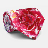 Kleurig waterverf floreel patroon. stropdas (Opgerold)