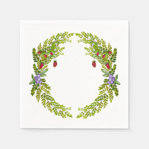 Kleurig waterverf patroon van bessen muismat c servet