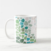 Kleurig Zee glas met Mok Initiaal (Links)