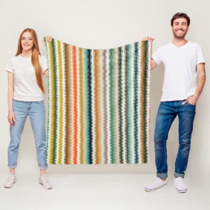 Kleurig Zigzag Multicolored Patroon Fleece Deken
