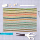 Kleurig Zigzag Multicolored Patroon Tissuepapier (Craft)