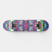 kleurige abstracte florale oplossing skateboard (Horizontaal)