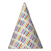 -kleurige Birthday-kaarsen Feesthoedjes (Rechts)