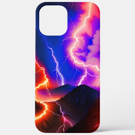 Kleurige Bliksem Berg Een Case-Mate iPhone Case (Achterkant)